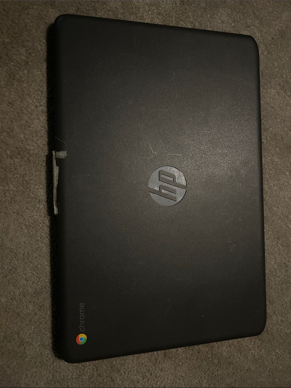 HP Black Chromebook Laptop with Chrome Badge